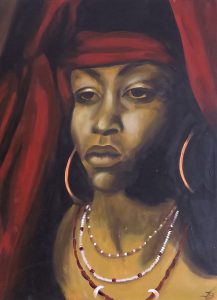 SADNESS · Acral auf Leinwand · Format: 70 x 50 cm · Tiefe: 15 mm