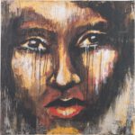 CRYING 02 · Acryl auf Leinwand · Format: 80 x 80 cm · Tiefe: 17 mm