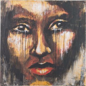 CRYING 02 · Acryl auf Leinwand · Format: 80 x 80 cm · Tiefe: 17 mm